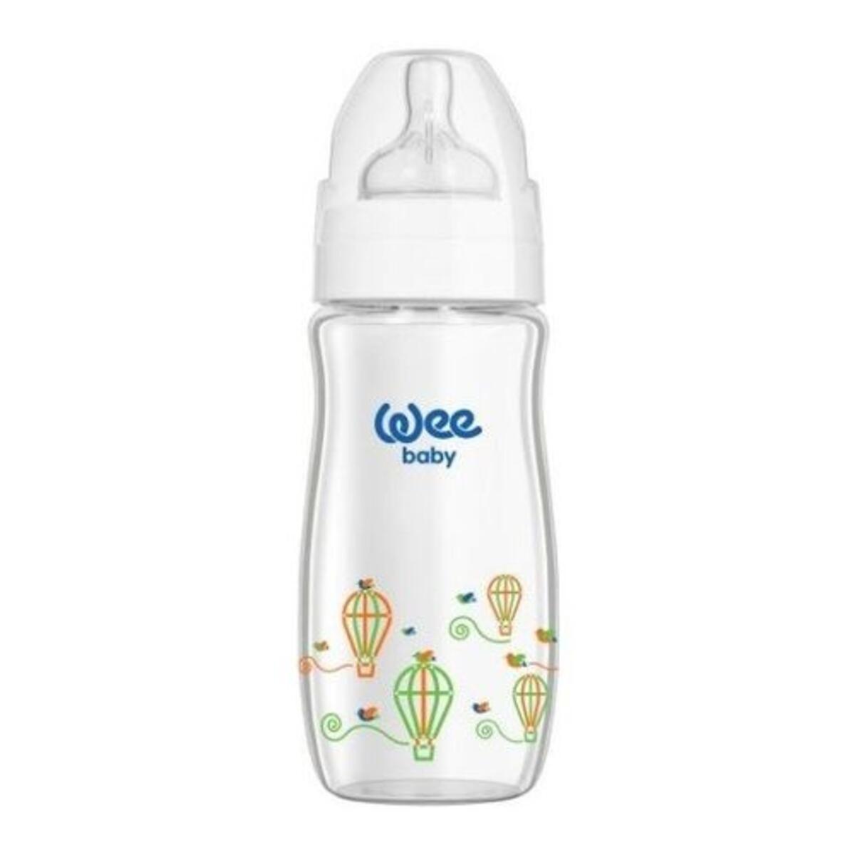 Wee Baby Biberon Geniş Ağızlı Isıya Day.Cam 280ML RB141