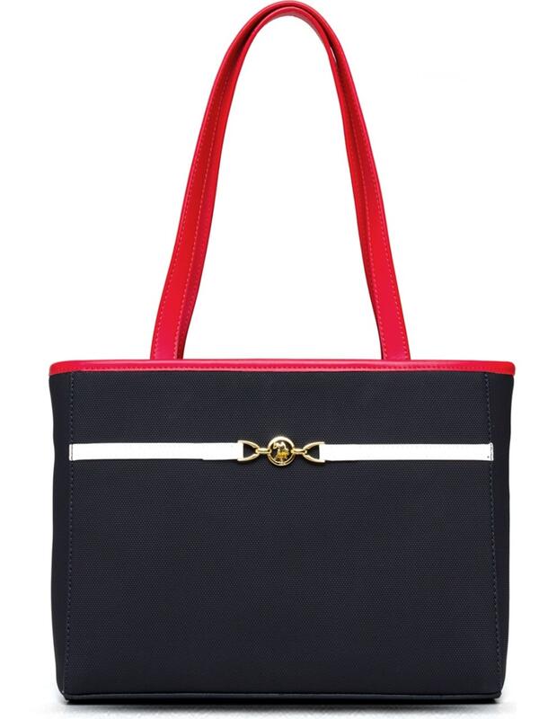 U.S. Polo Assn. Omuz Çanta US25233 Lacivert-Kırmızı