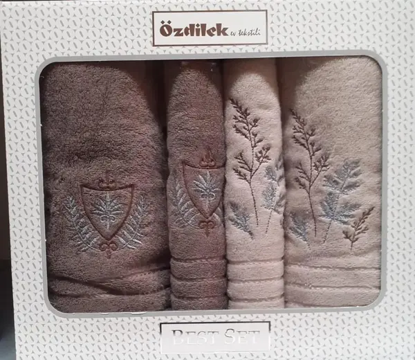 Özdilek Best Set Soft Leaf Bej-Kahve
