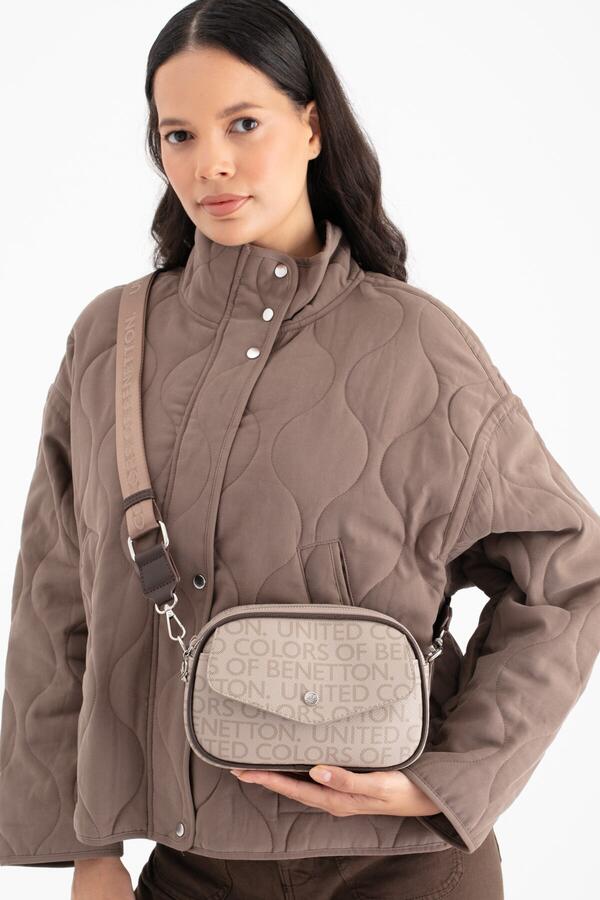 United Colors Of Benetton Kadın Kol Çantası BNT_1687 Taş-Kahve