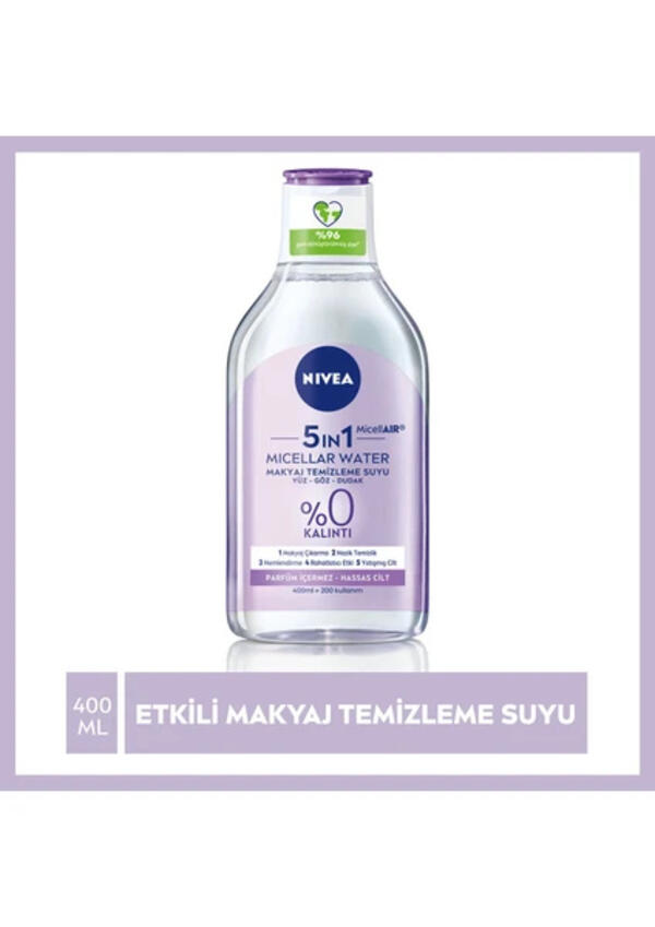 Nivea Makyaj Temizleme Suyu Micellair Hassas Cilt 400Ml