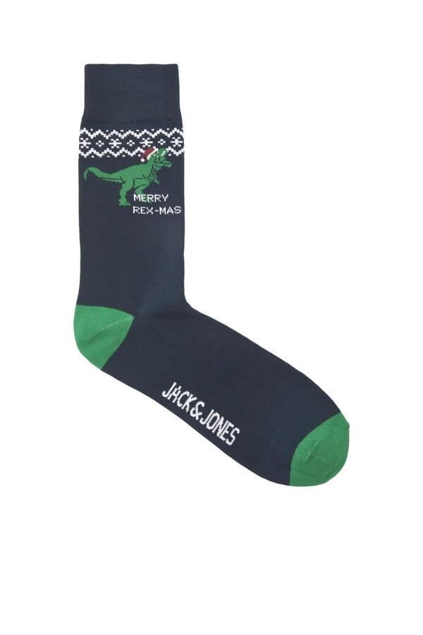 Jack&Jones Çorap 12220842 Lacivert-Yeşil One Size