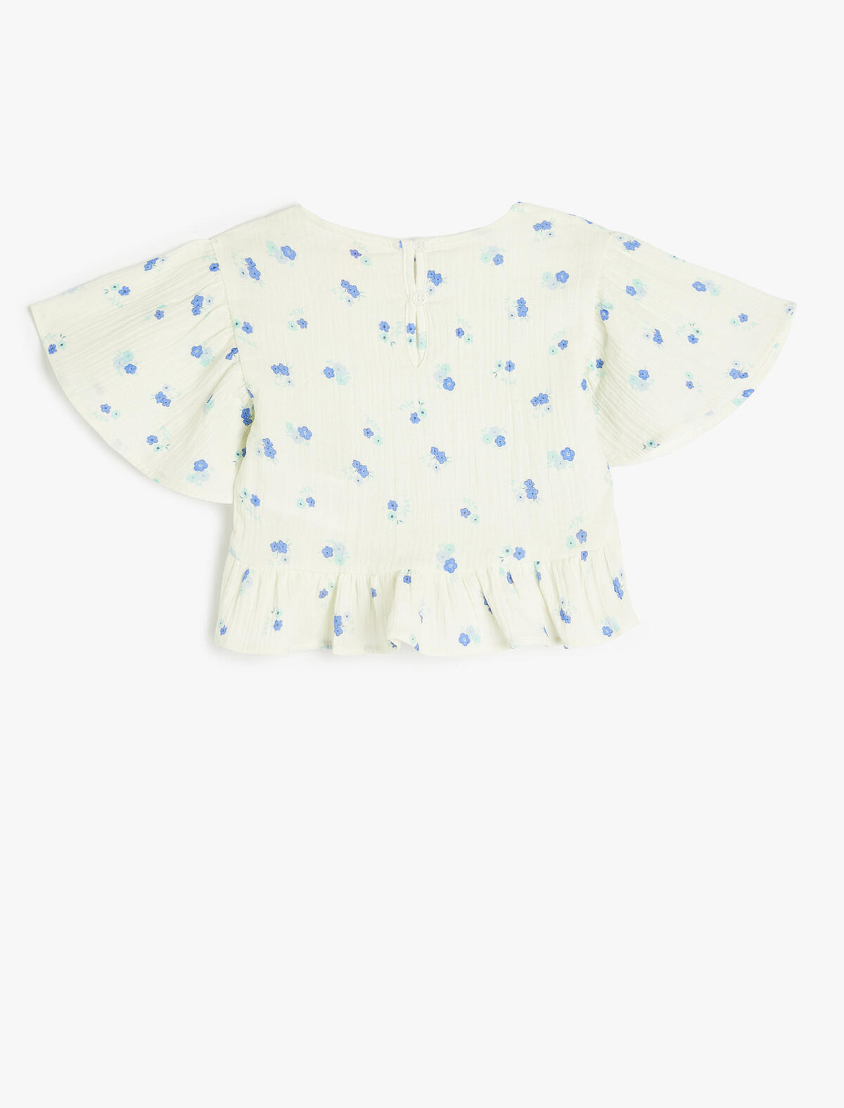 Koton Bluz Kız Bebek 5SMG60030AW Mavi Desenli