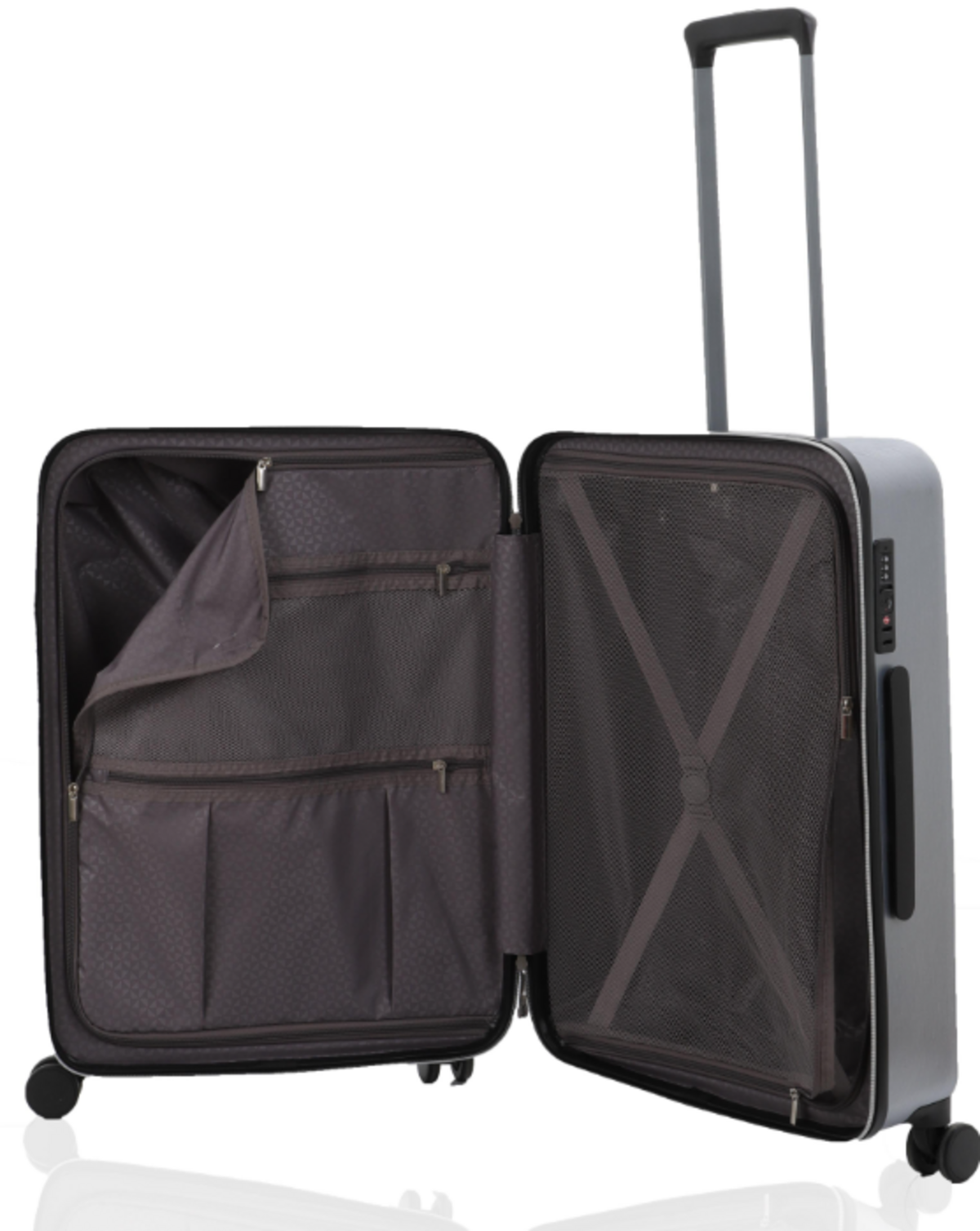 Mçs Valiz V2404 Silver Orta Boy