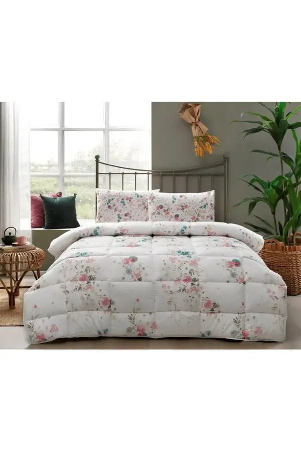 Moda Letto Uyku Seti Vısıon Çift Kişilik Fresca Flor Pudra