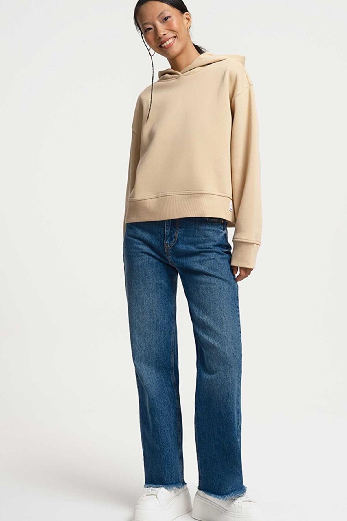 Loft Sweatshirt LF2033675 Kırık Beyaz
