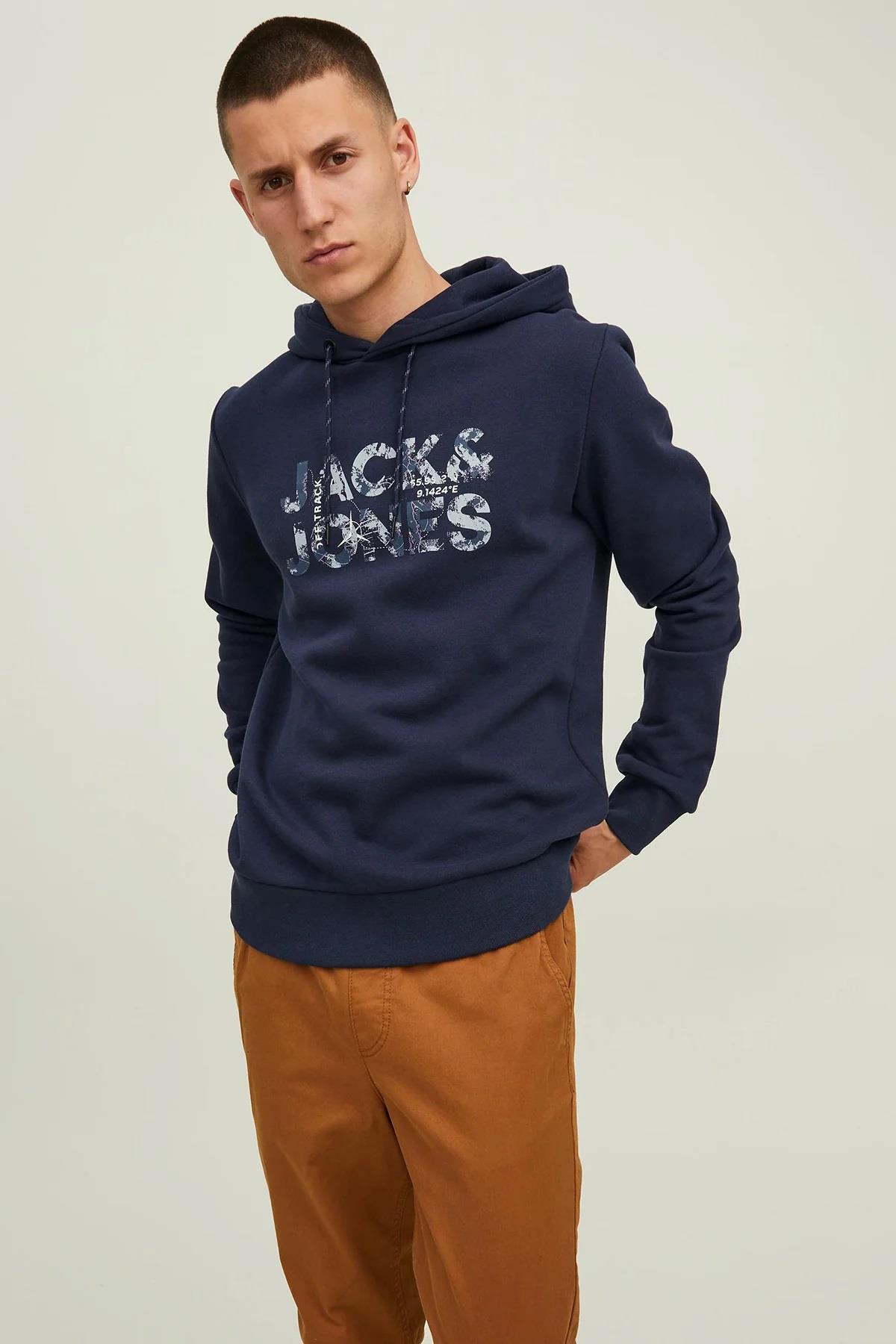 Jack&Jones Sweatshirt 12219642 Lacivert Jack&Jones Sweatshirt 12219642 Lacivert