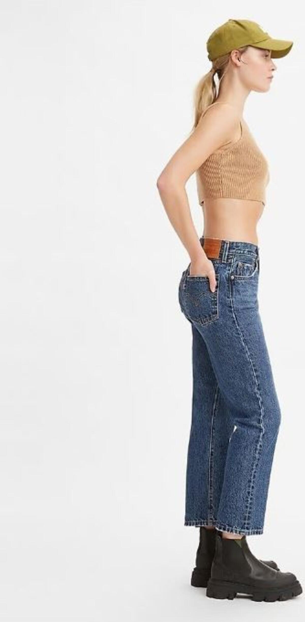 Levis Pantolon 501 Crop A7739-0005 Koyu İndigo