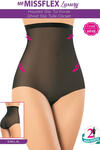 Miss Flex Hayalet Tül Slip Korse 6048 Siyah