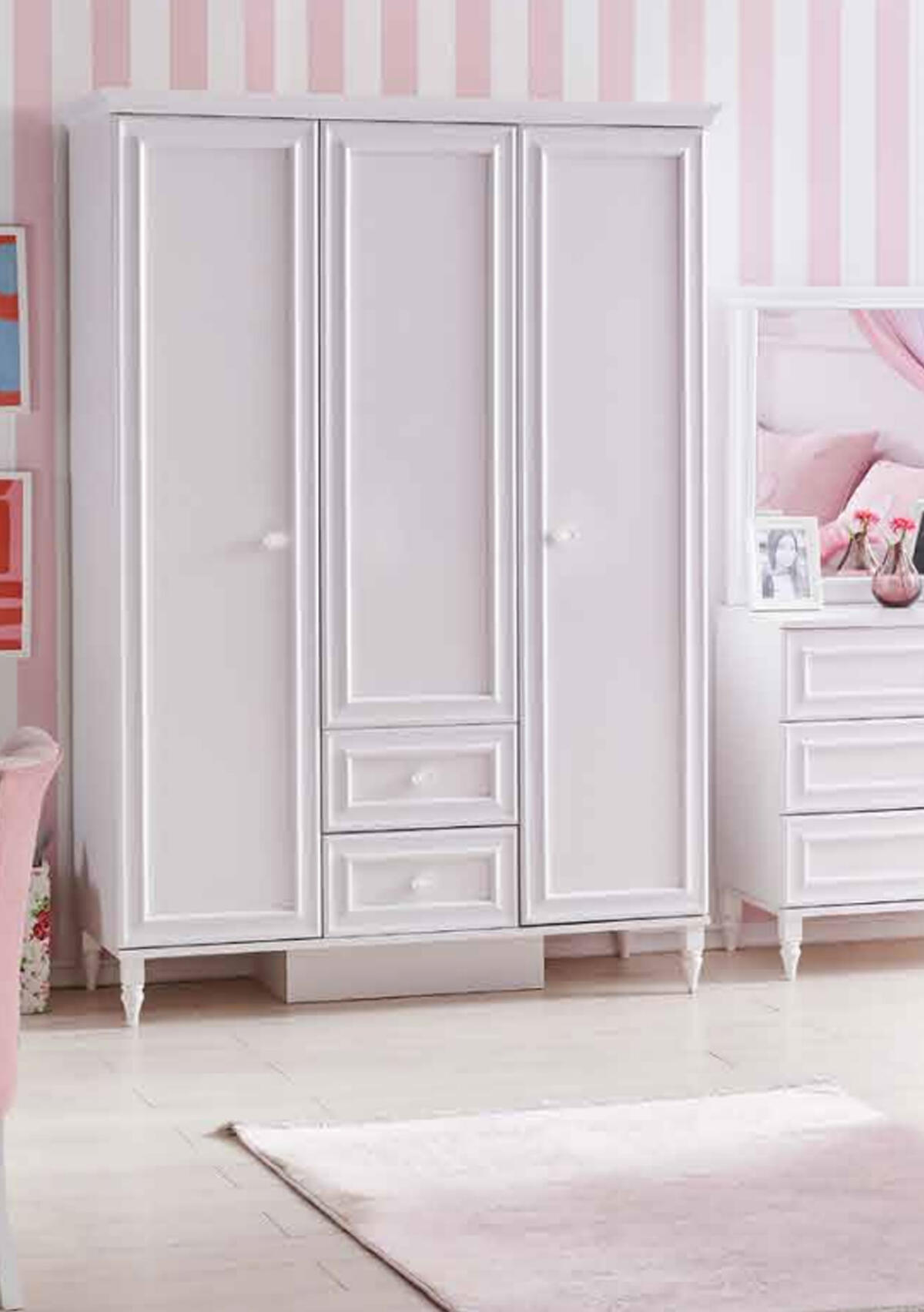 Polo Kids 3 Kapılı Dolap Diana