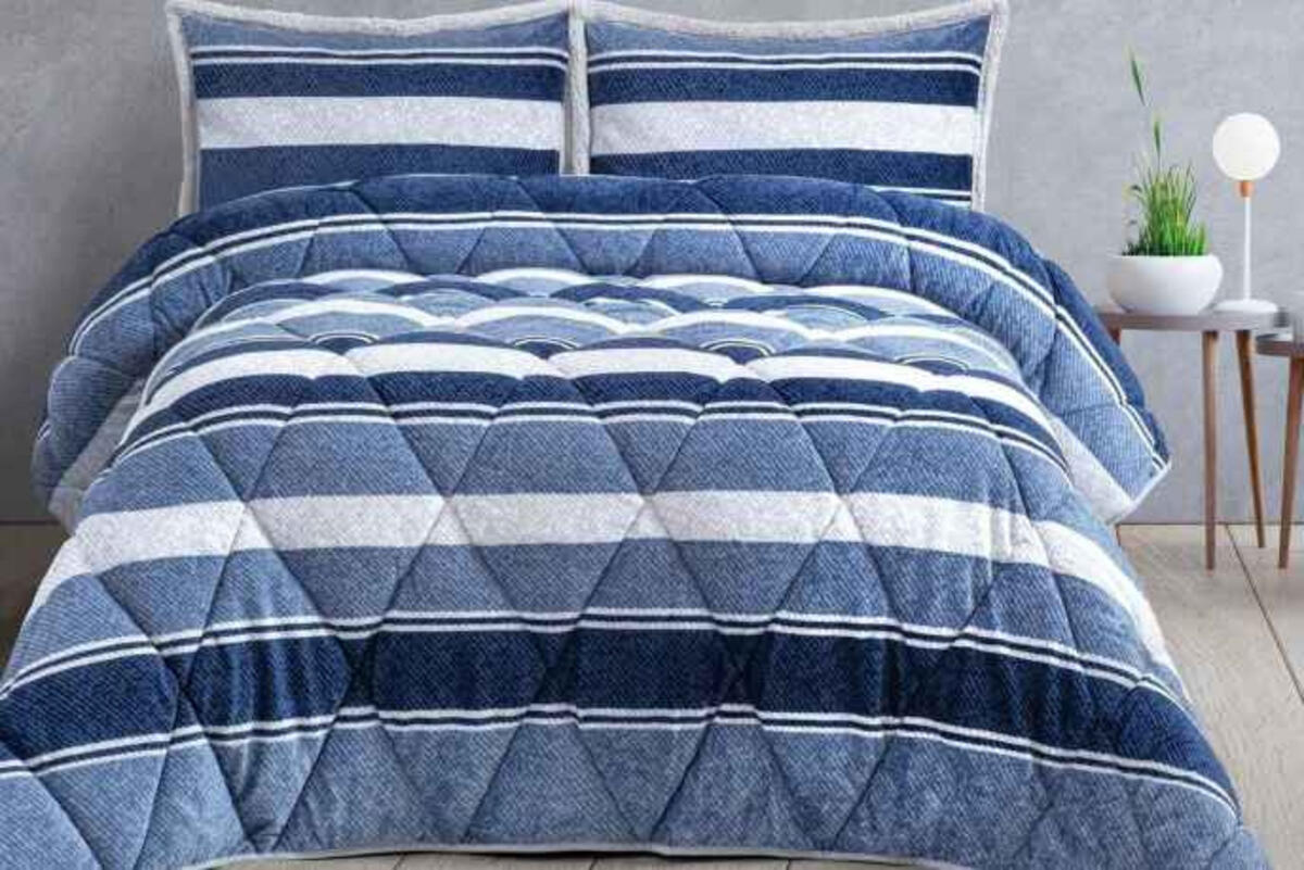 Merinos Yorgan Comforter Set Çk Molly Mavi