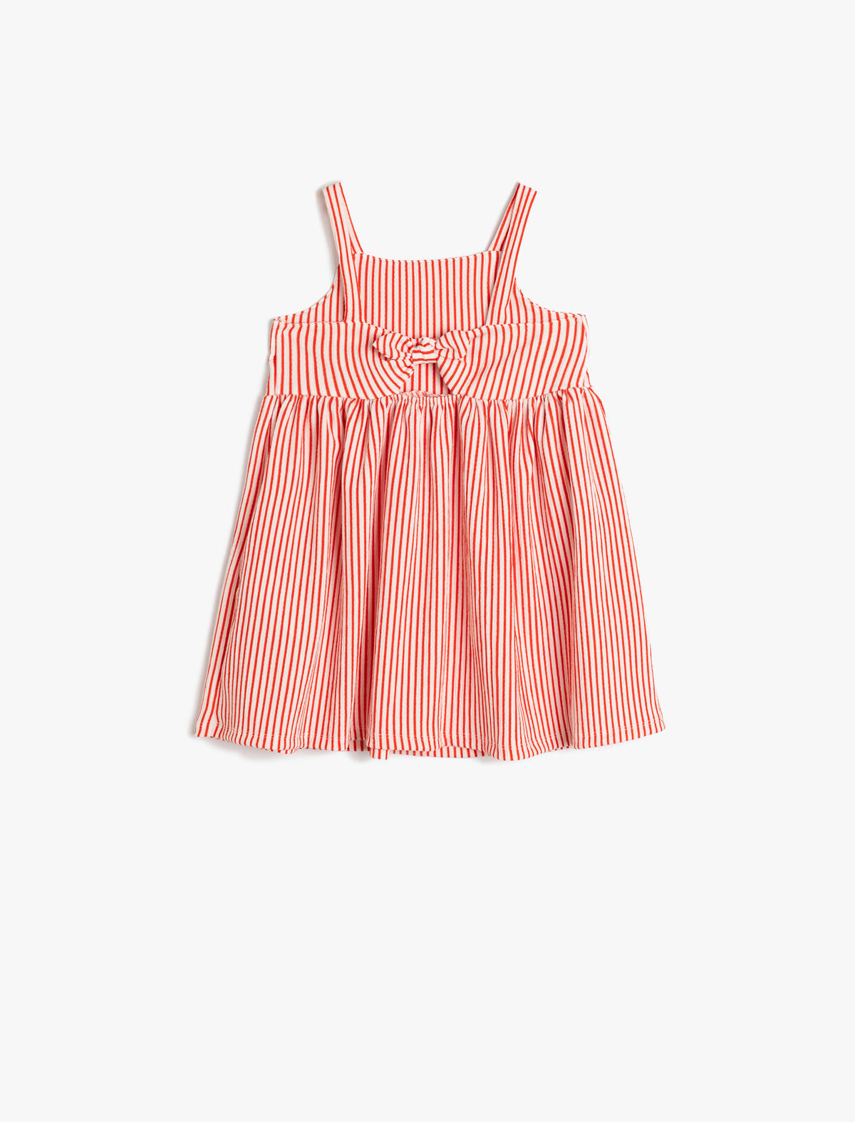 Koton Elbise Kız Bebek 5SMG80004AK Kırmızı Çizgili