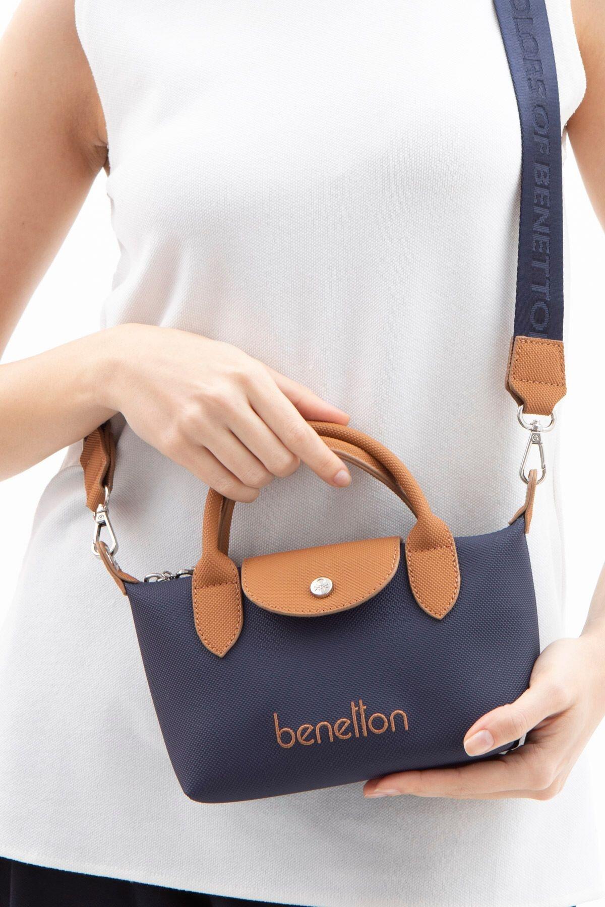 United Colors Of Benetton Kadın Çapraz Çanta BNT_1601 Lacivert-Camel