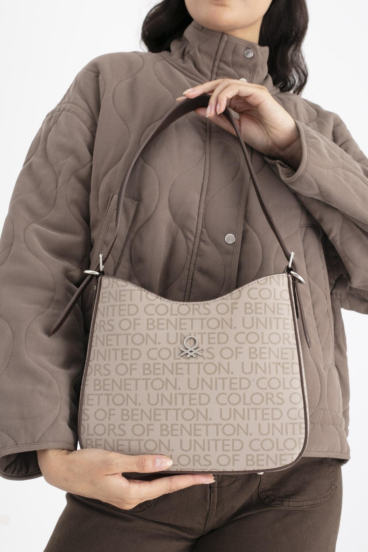 United Colors Of Benetton Kadın Kol Çantası BNT_1703 Taş-Kahve