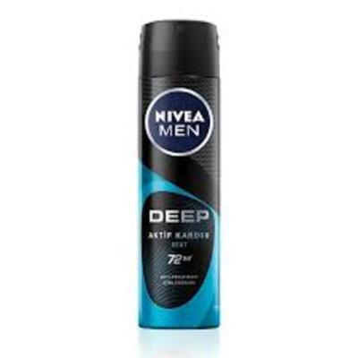 Nivea Men Erkek Deodorant Deep Aktif Karbon 150Ml (Dy)