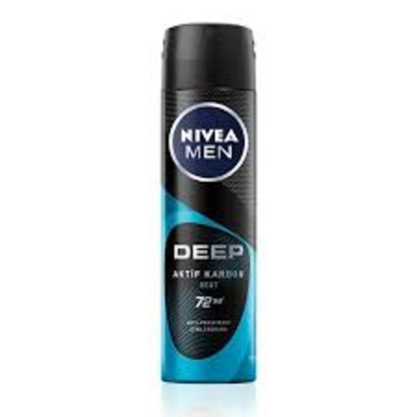 Nivea Men Erkek Deodorant Deep Aktif Karbon 150Ml