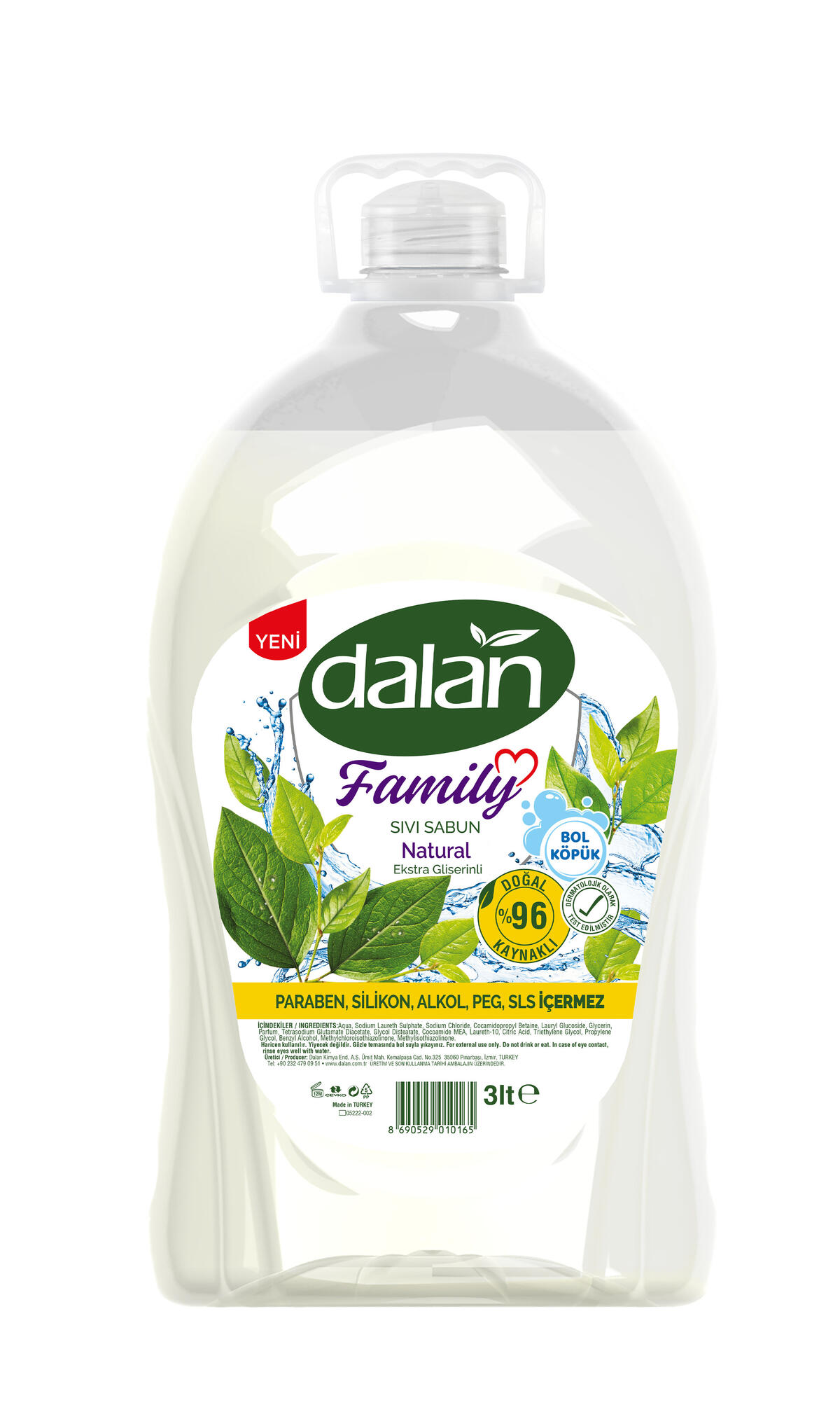 Dalan Sıvı Sabun Natural 3Lt