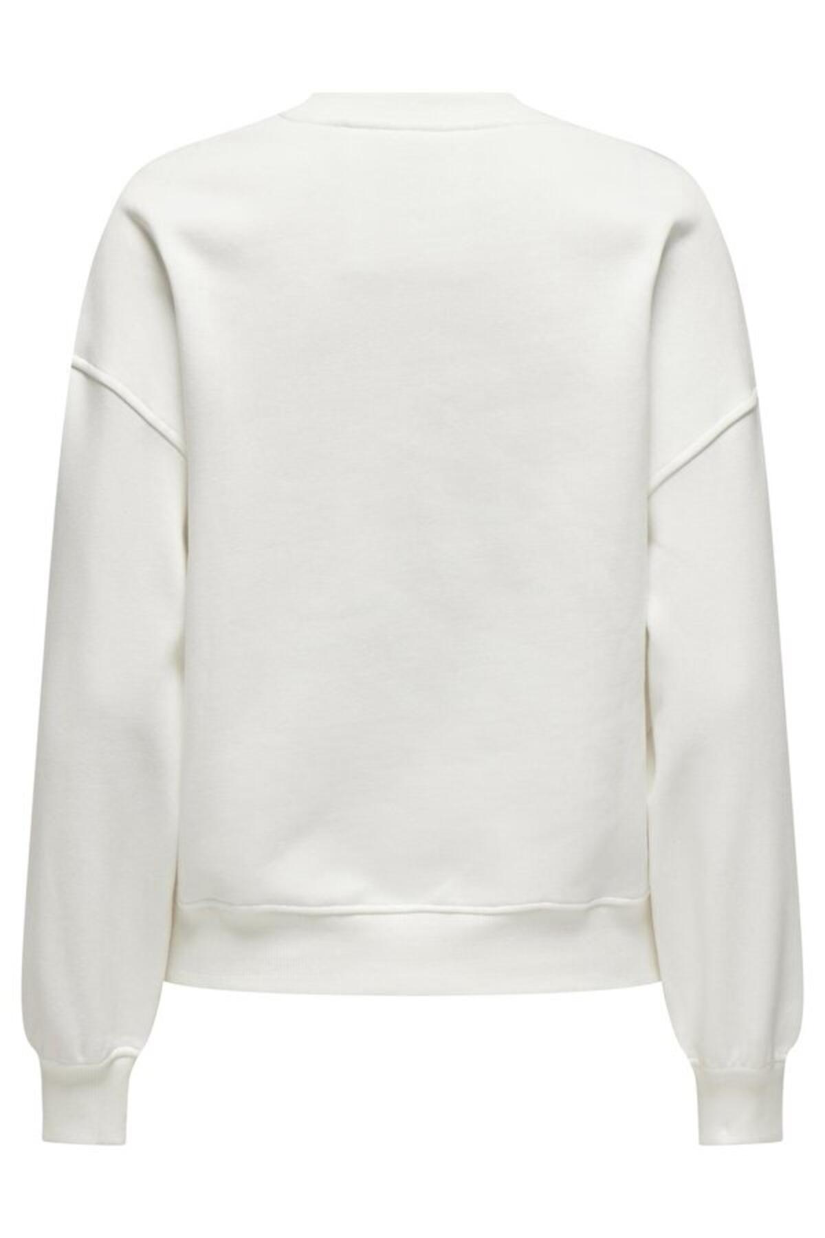 Only Sweatshirt 15329876 Kırık Beyaz