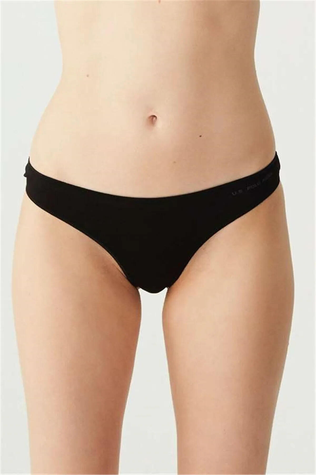U.S Polo Assn. Kadın String 5Li 67005 Siyah-Ten-Beyaz-Somon-Kırmızı