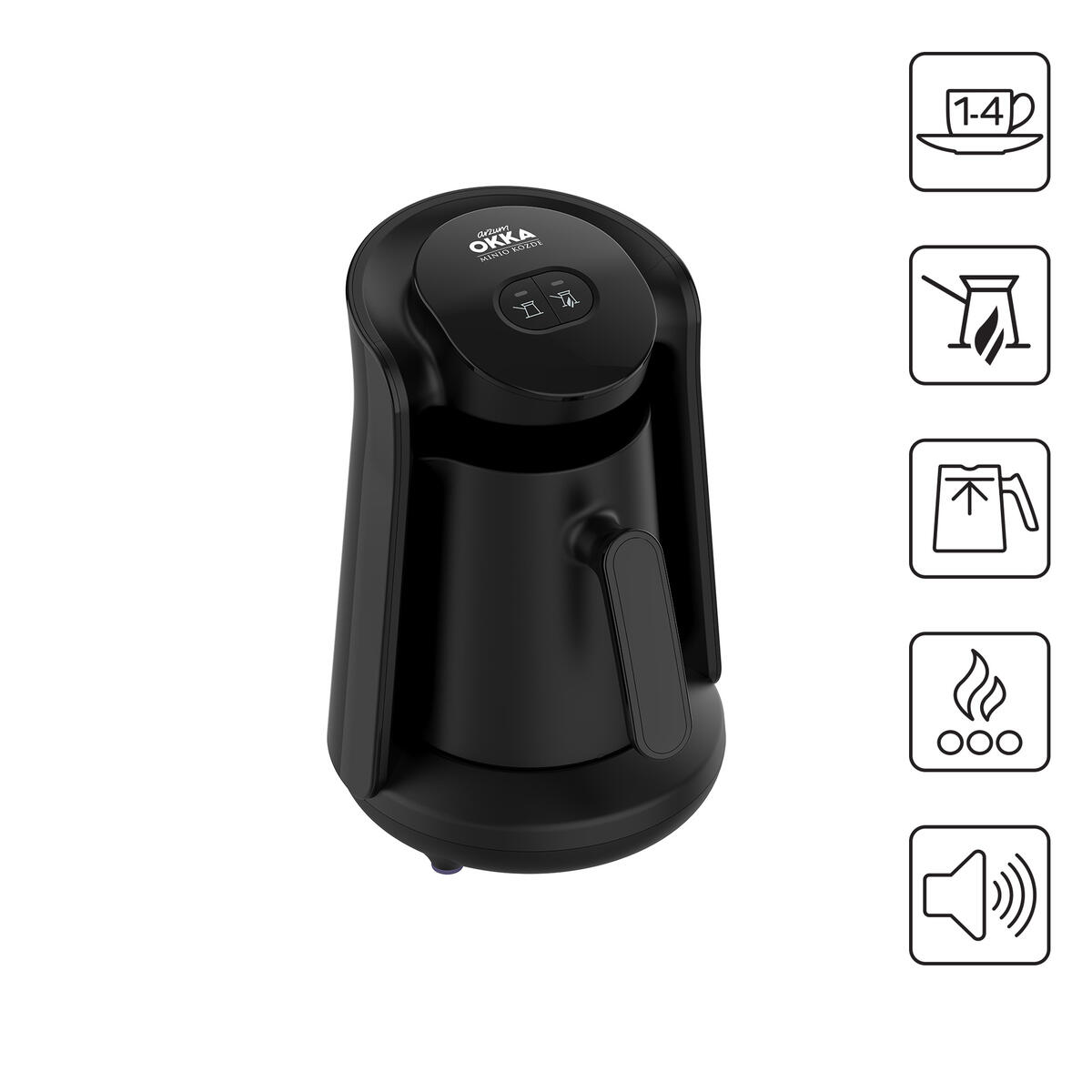 Arzum Kahve Makinesi Okka Minio Türk Ok0049-01 Siyah