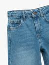 Koton Pantolon Kız Çocuk 6WKG40016AD Orta İndigo