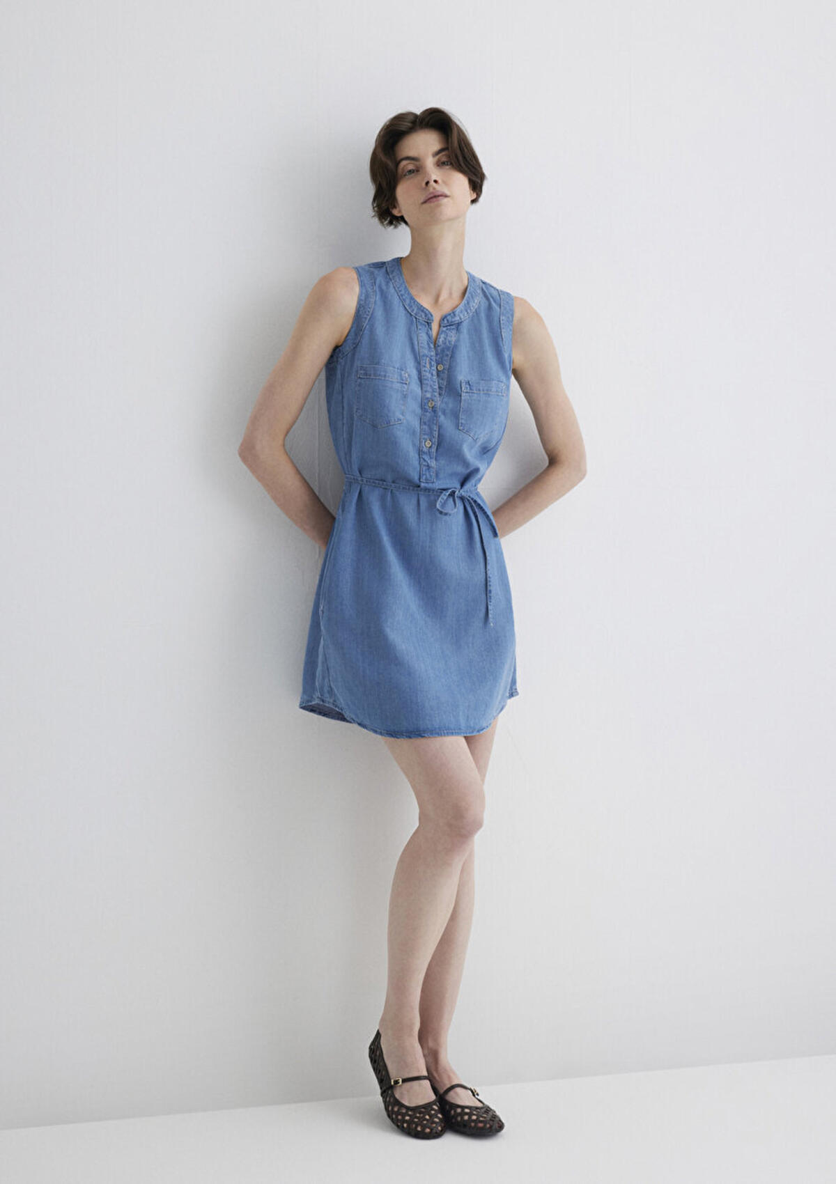 Mavi Elbise Suzy M130317-89756 Açık Mavi S