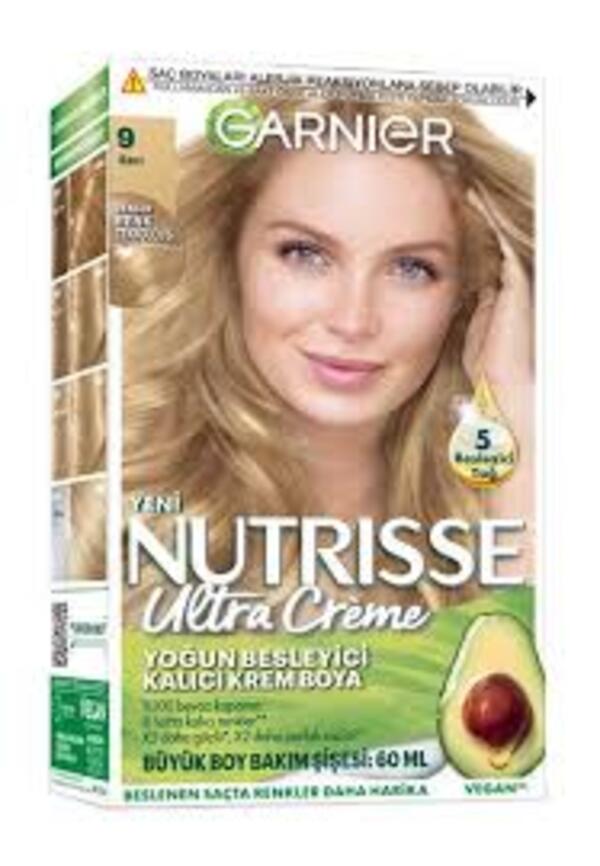Garnier Saç Boyası Nutrisse Ultra Creme No:9 Sarı