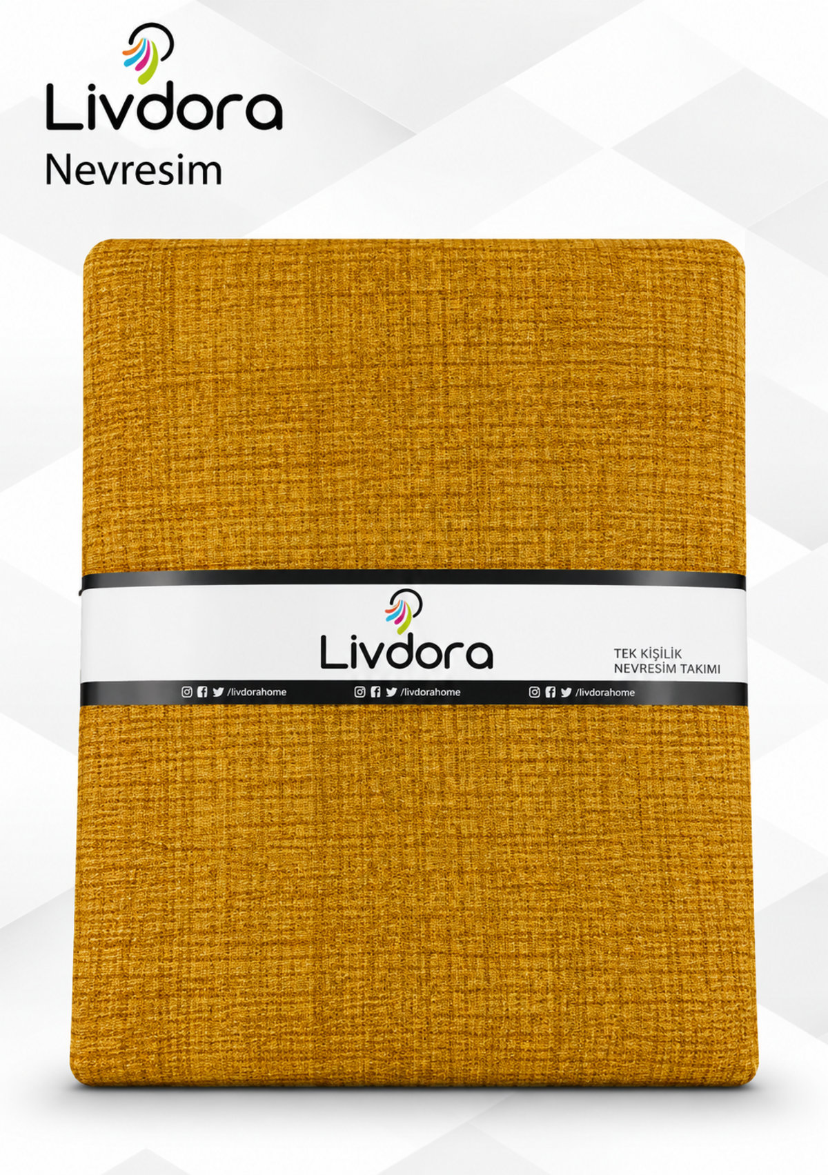 Livdora Nevresim Clean Çk Hardal