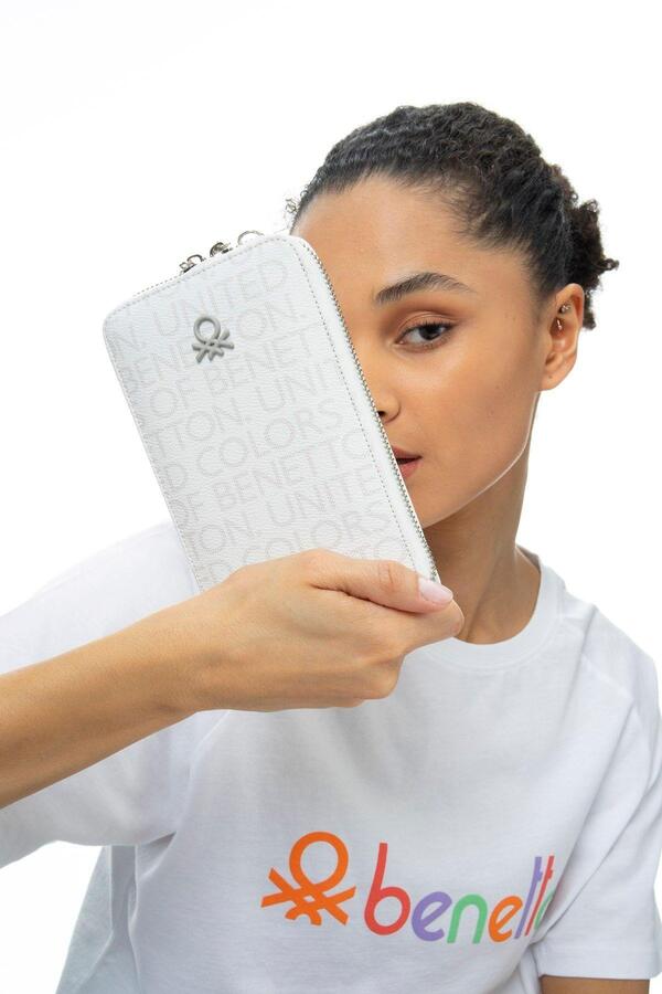 United Colors Of Benetton Kadın Cüzdan Bnt_938 Beyaz