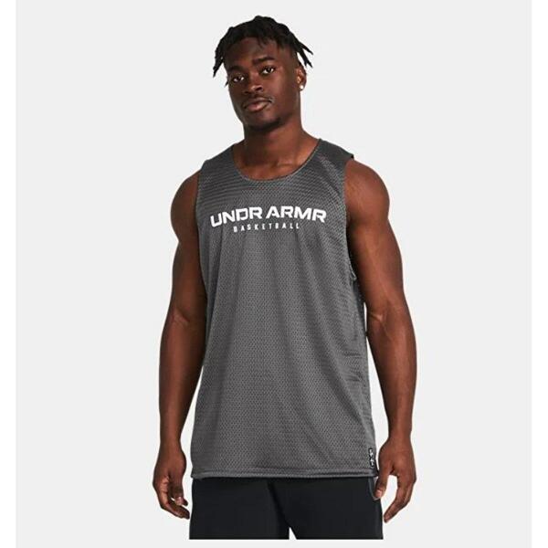 Under Armour Baseline Reversible Tank 1386059-025 Gri