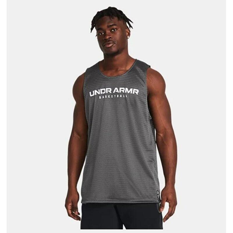 Under Armour Baseline Reversible Tank 1386059-025 Gri (Dy)
