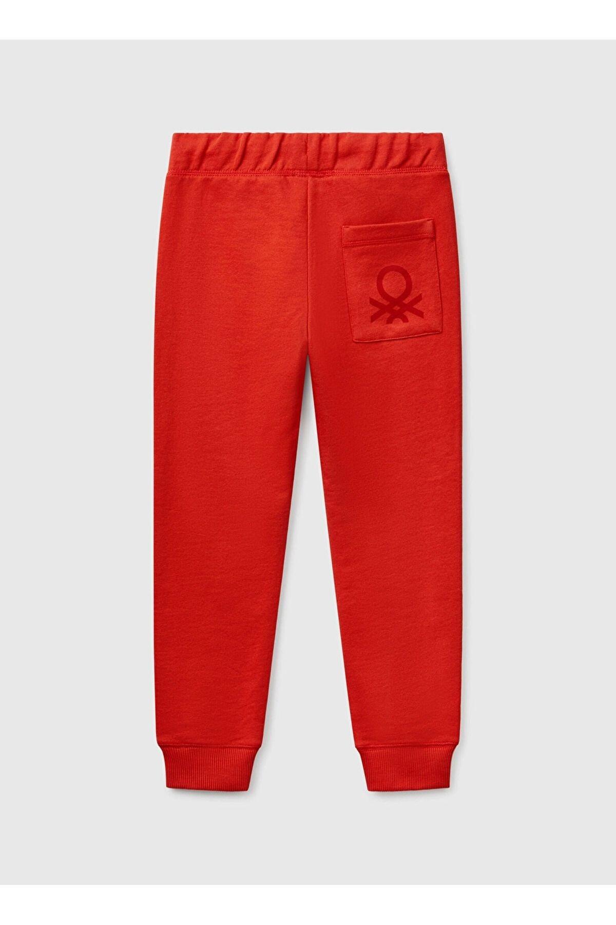 Benetton Pantolon Erkek Çocuk 3J68CF058 Kırmızı