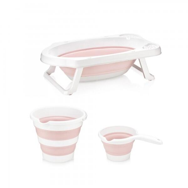 Sevi Katlanabilir Banyo Seti Pembe 368-2