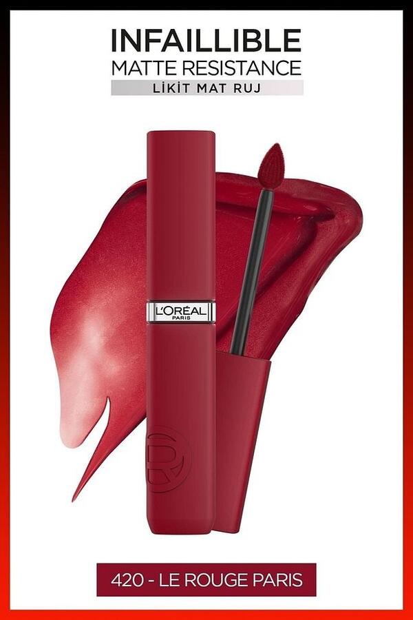 Loreal Paris Ruj Likit İnfaillible Matte Resistance No:420