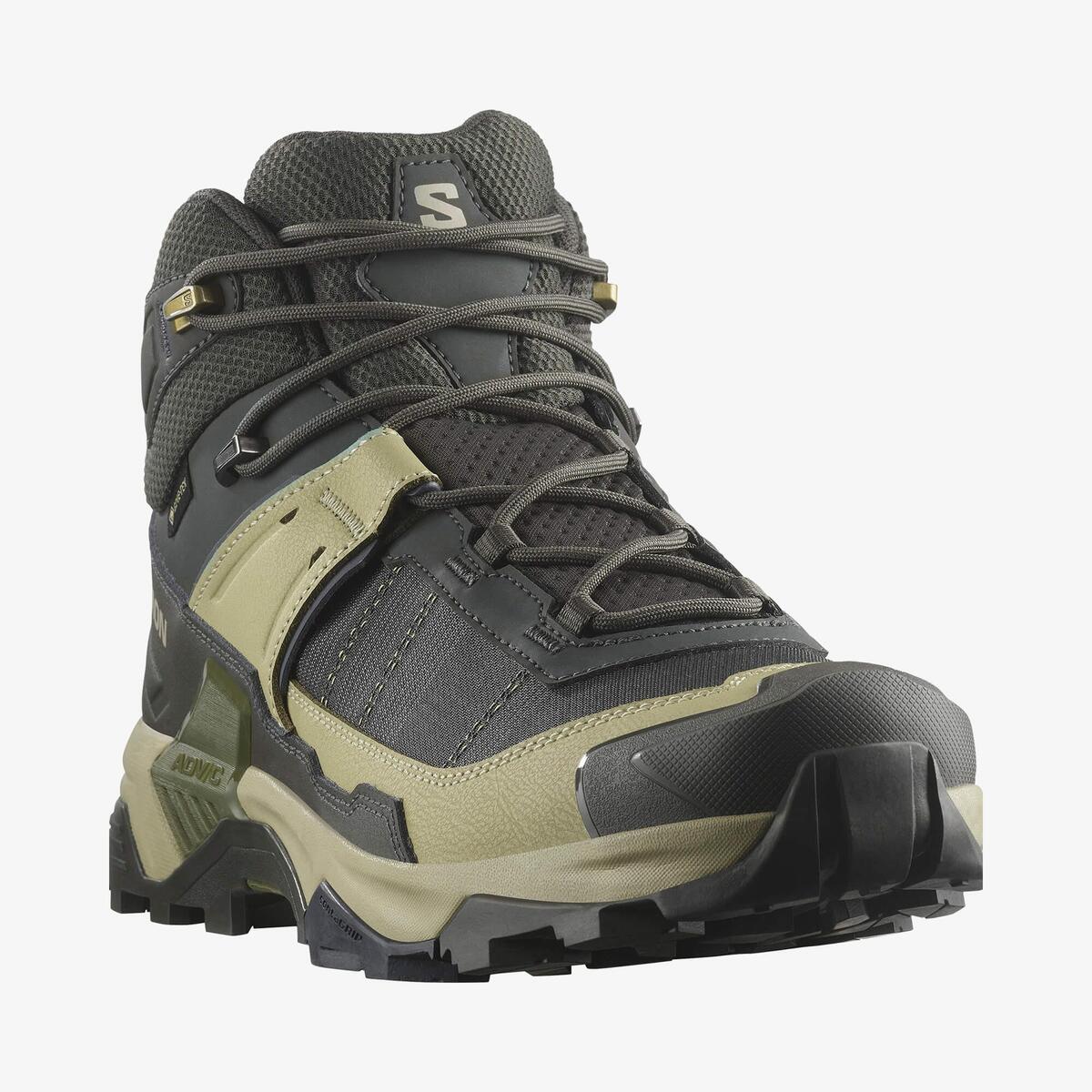 Salomon X Ultra 5 Mid Gore-Tex L47754300 Antrasit/Yeşil/Bej