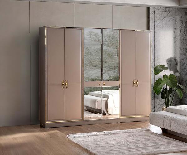 Chancolye Elbise Dolabı 6 Kapaklı Samos