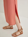 Koton Elbise 4SAK80021EW Koyu Pembe