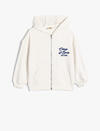Koton Sweatshirt Kız Çocuk 5WKG10314AK Ekru