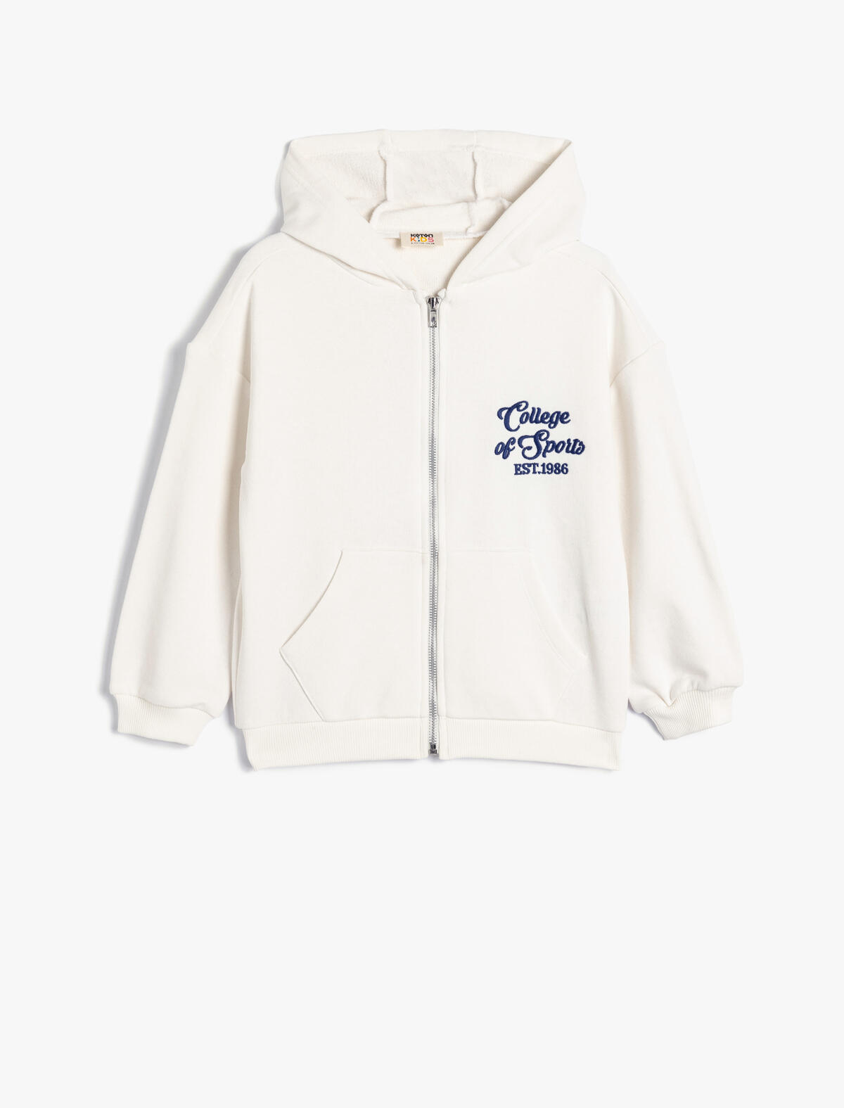 Koton Sweatshirt Kız Çocuk 5WKG10314AK Ekru