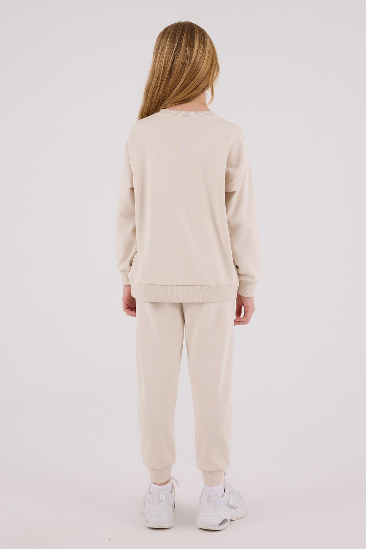 Rolypoly Eşofman Takımı Kız Çocuk RP3690-G Bej