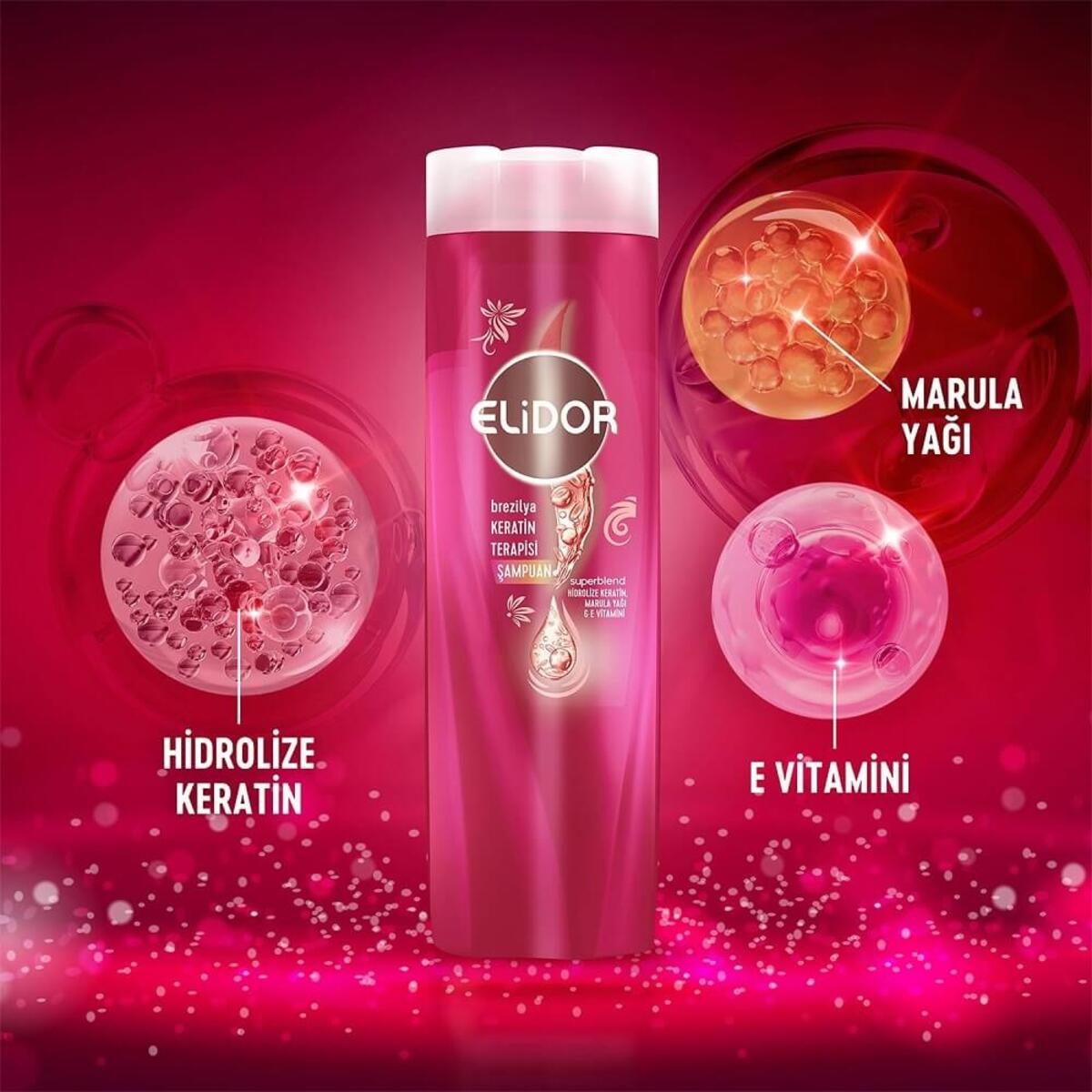 Elidor Şampuan Brezilya Keratin Terapisi 400Ml