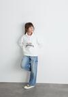 Mavi Sweatshirt Kız Çocuk M7S10130-70057 Beyaz