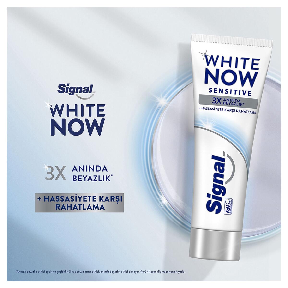 Signal Diş Macunu White Now Sensitive X3 Anında Beyaz. 75Ml
