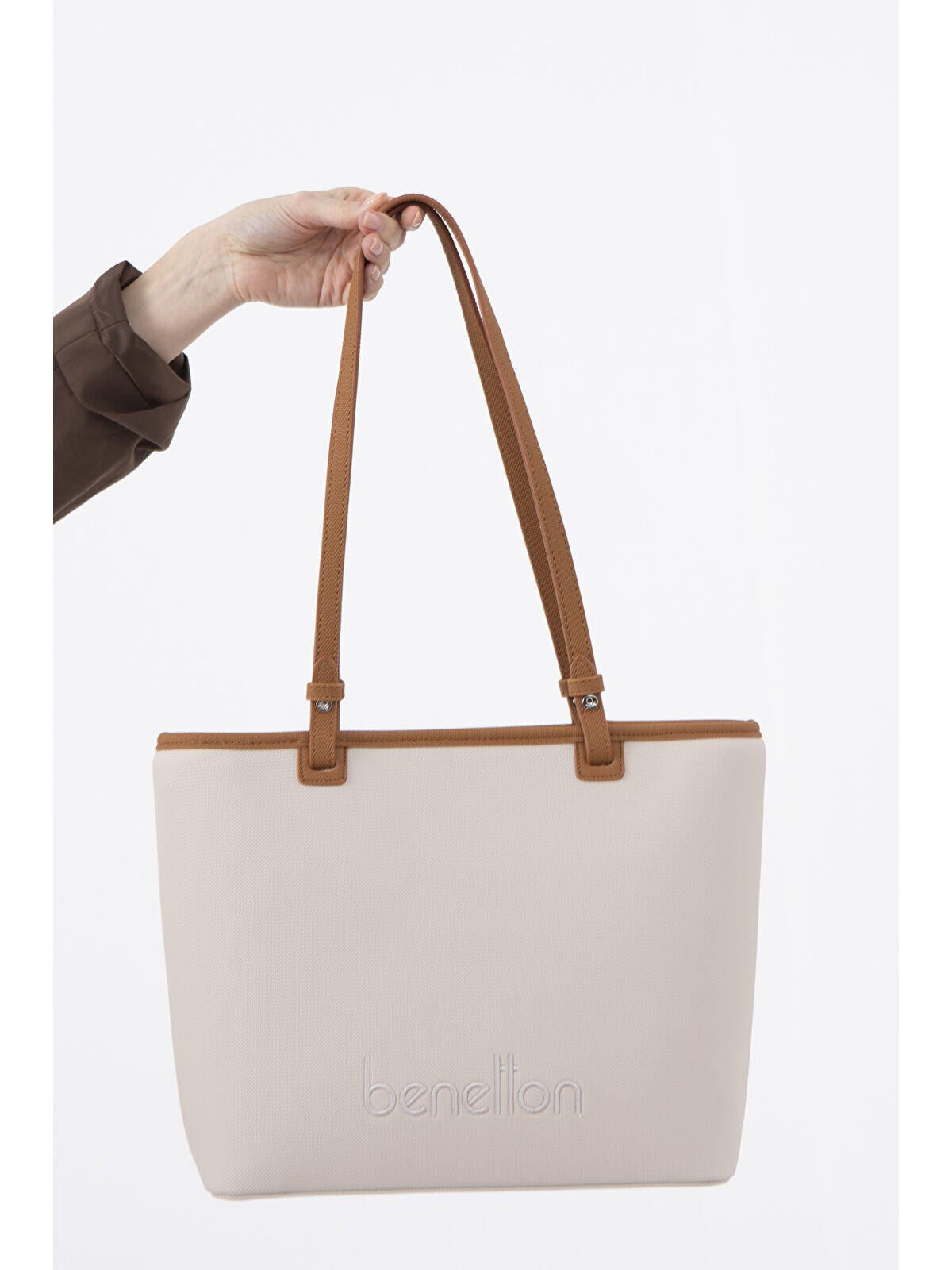 United Colors Of Benetton Kadın Kol Çantası BNT_1583 Bej-Camel