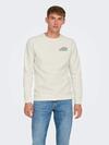Only&Sons Sweatshirt 22032287 Beyaz