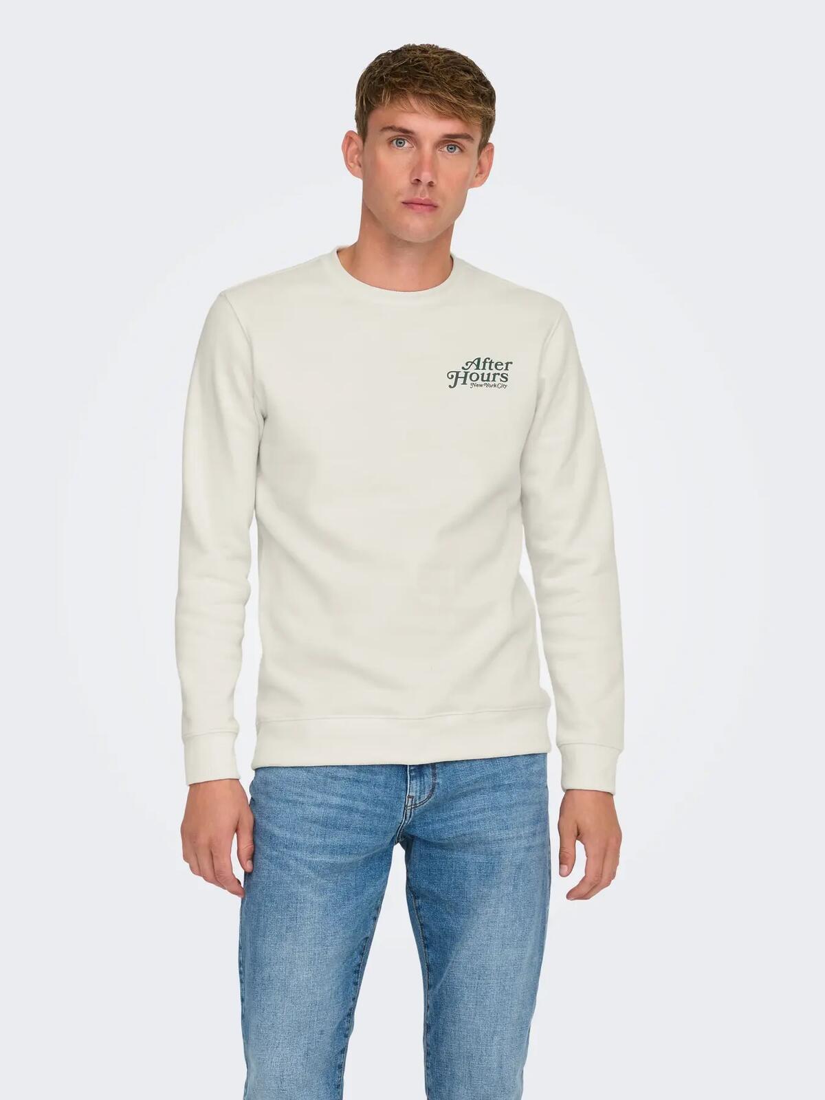 Only&Sons Sweatshirt 22032287 Beyaz