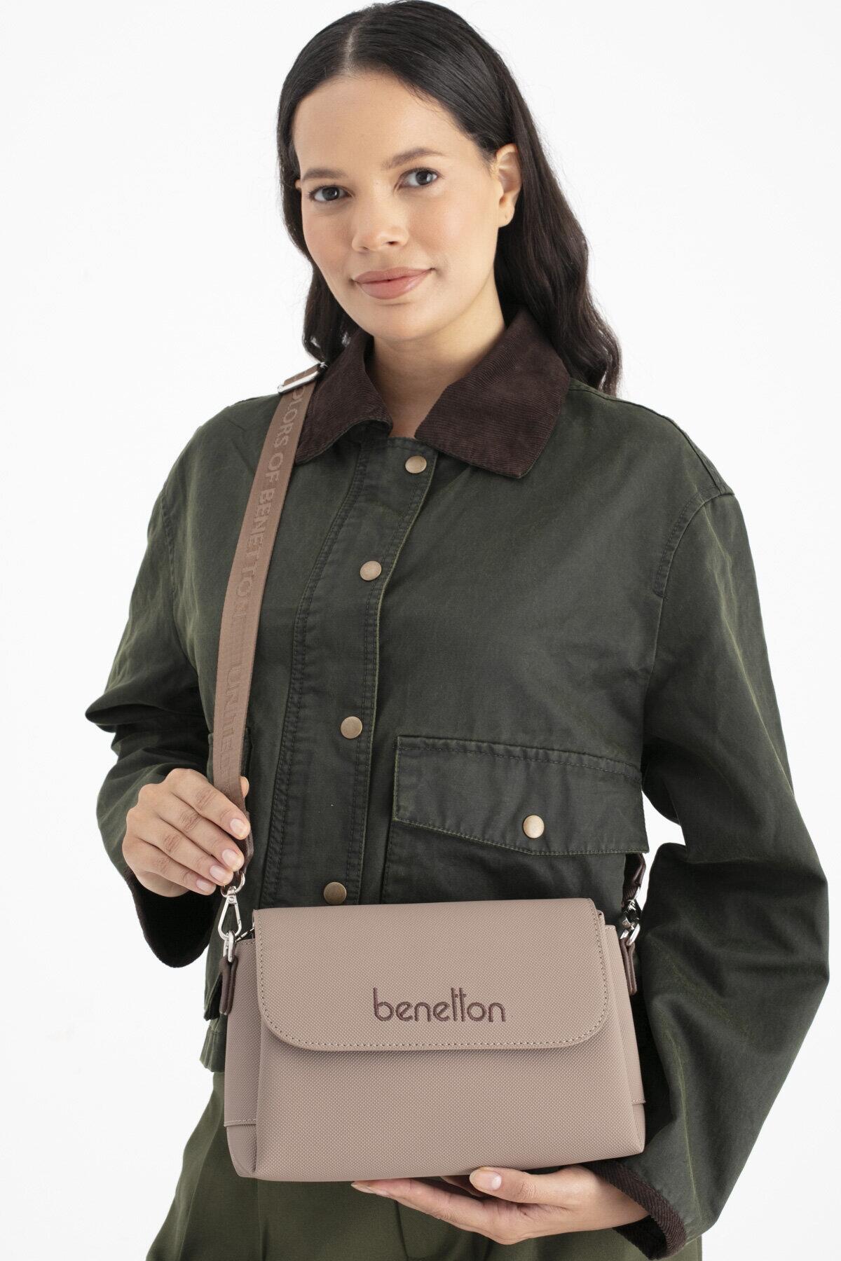 United Colors Of Benetton Kadın Kol Çantası BNT_1677 Vizon-Kahve