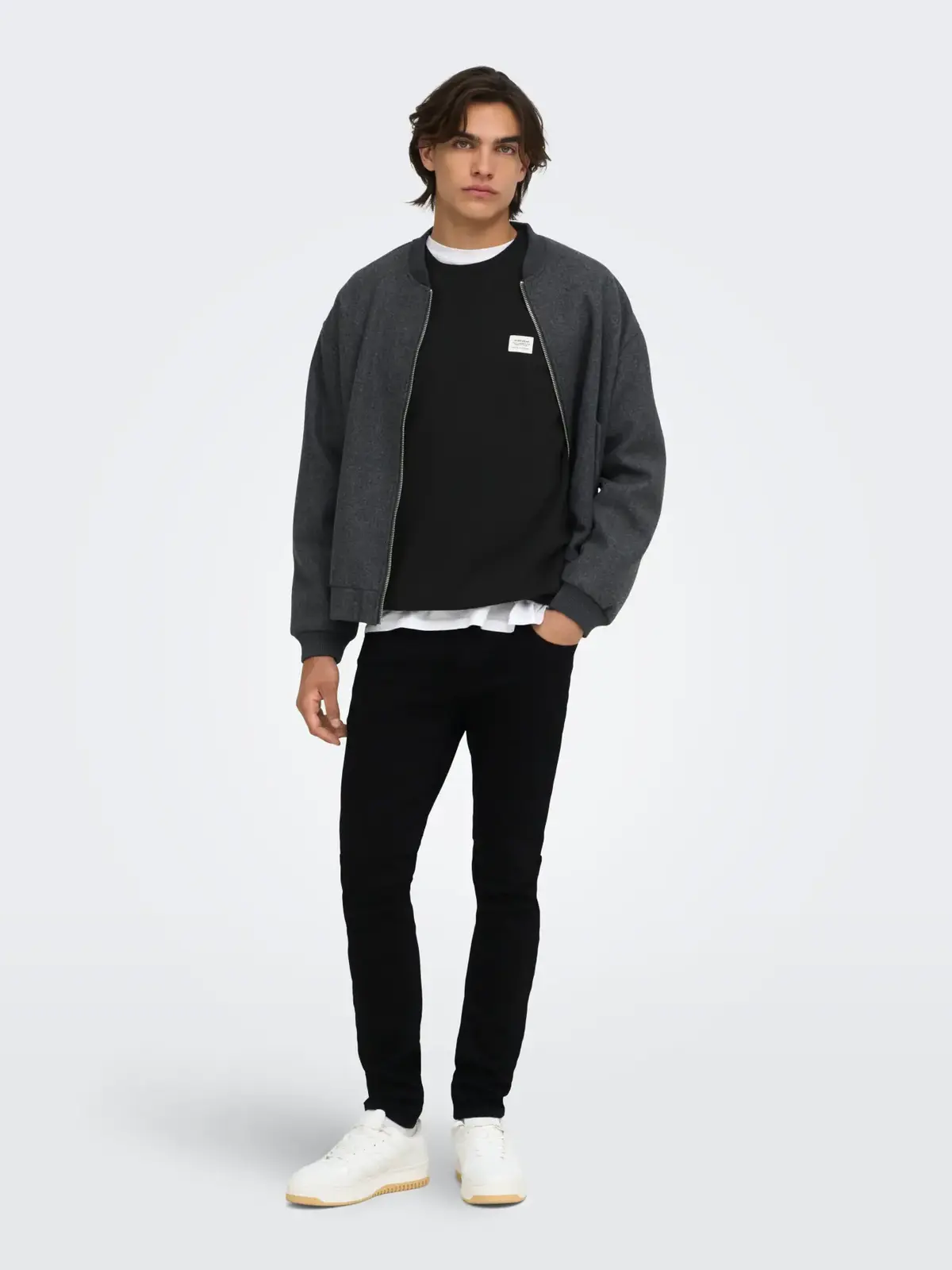 Only&Sons Erkek Sweatshirt 22033193 Siyah