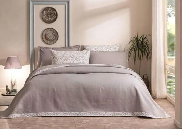 Özdilek Pike Takımı Tek Kişilik Jakar Biyeli Gri