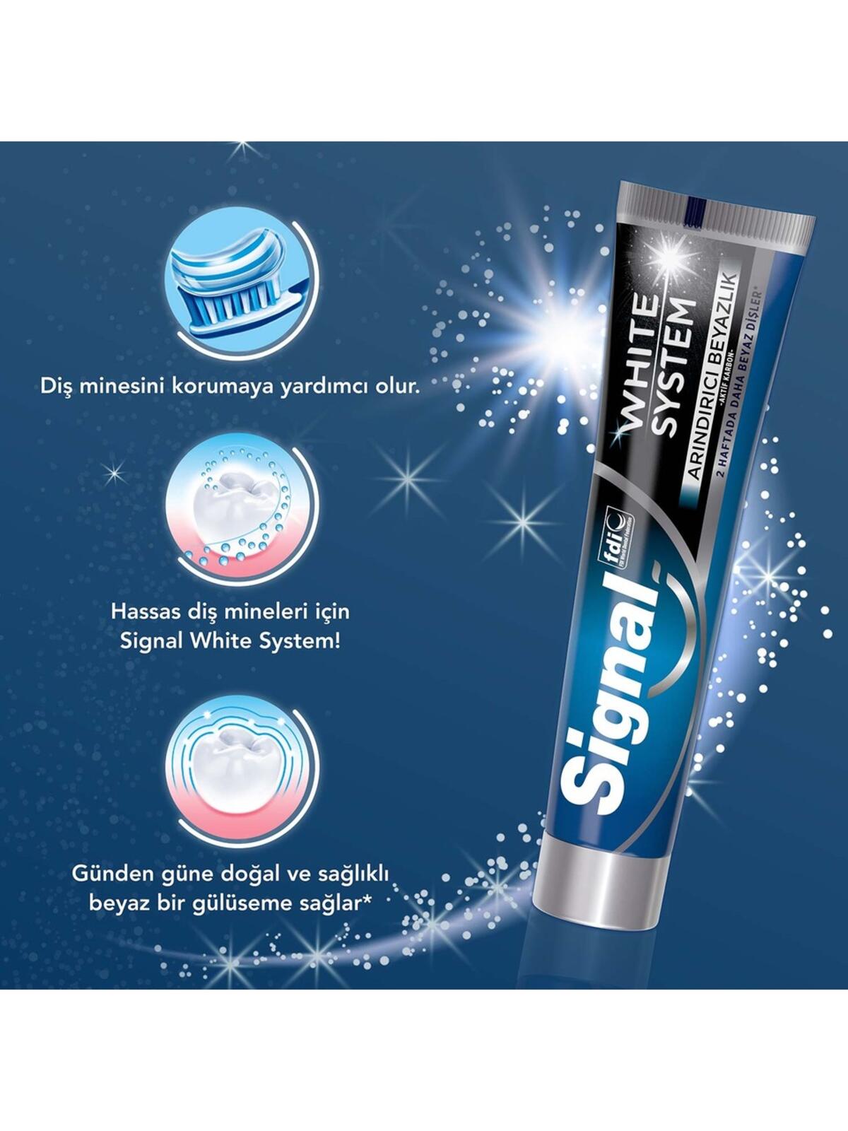 Signal Diş Macunu White System Arındırıcı Beyazlık 75Ml